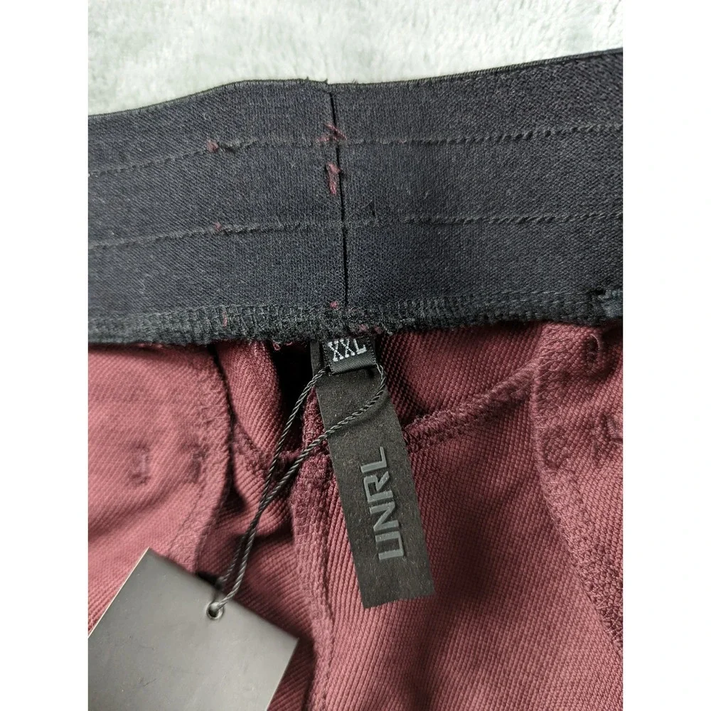 UNRL Pants Men 2XL Red Purple Apex Performance Tapered Training Jogger Stretch